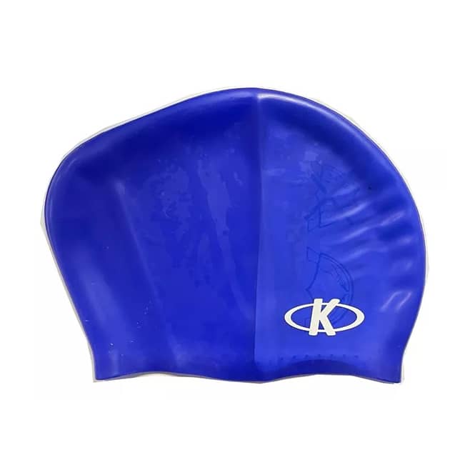 Gorra natacion pelo largo azul